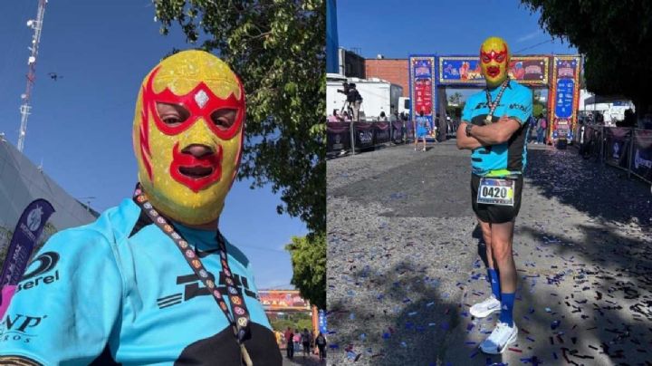 El Fiscal corrió como Fray Tormenta en la carrera de Luchadores de TV4