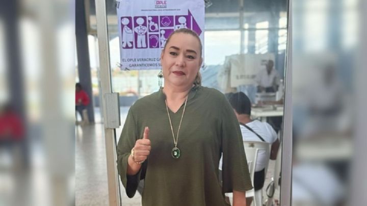 Candidata de Morena-PVEM a alcaldesa en Tamiahua miente en redes: comparte que votó, pero no pudo