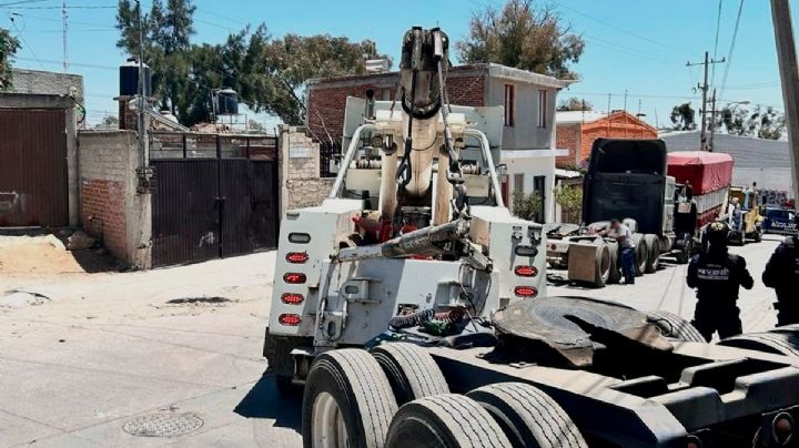 Detienen en Hidalgo a nueve hombres que desmantelaban camiones tras robarlos; así operaban