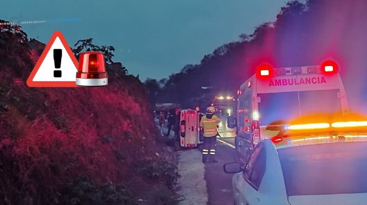 Accidente en la autopista Orizaba-Puebla: camioneta vuelca este domingo 29 de marzo