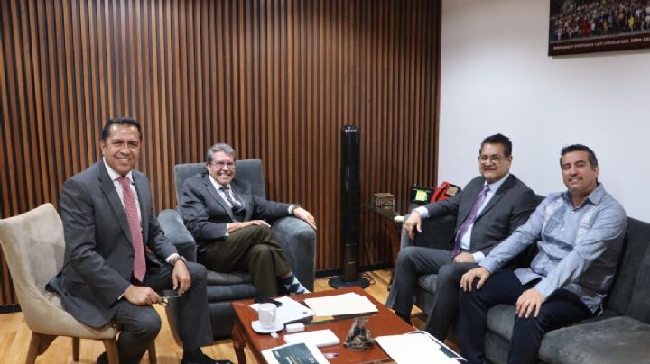 Guillermo Olivares se reúne con diputados federales en San Lázaro