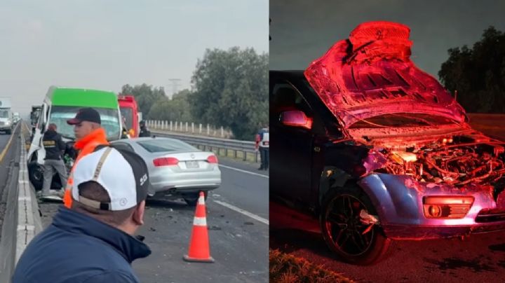 Caos en la autopista México-Pachuca: reportan un deceso y heridos