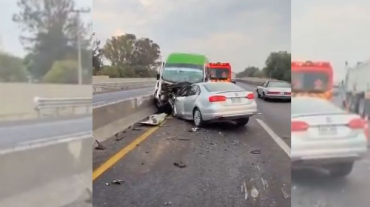 Trágico choque en Circuito Exterior Mexiquense deja una mujer muerta
