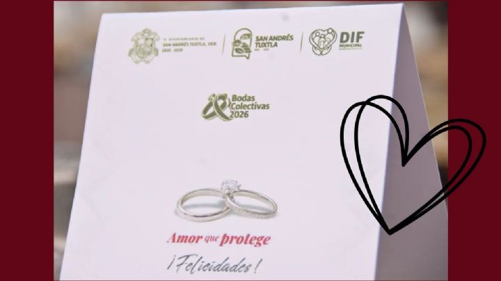 Celebran bodas colectivas de 112 parejas en el Palacio Municipal de San Andrés Tuxtla