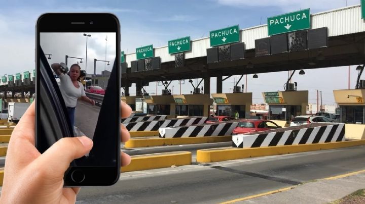 Montachoques agreden a familia en caseta de la autopista México-Pachuca; ya los buscan | VIDEO