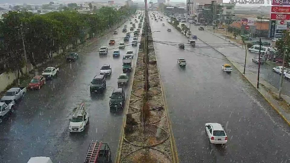 La lluvia comenzó desde la mañana de este lunes 30 de marzo y siguió hasta ya entrada la tarde