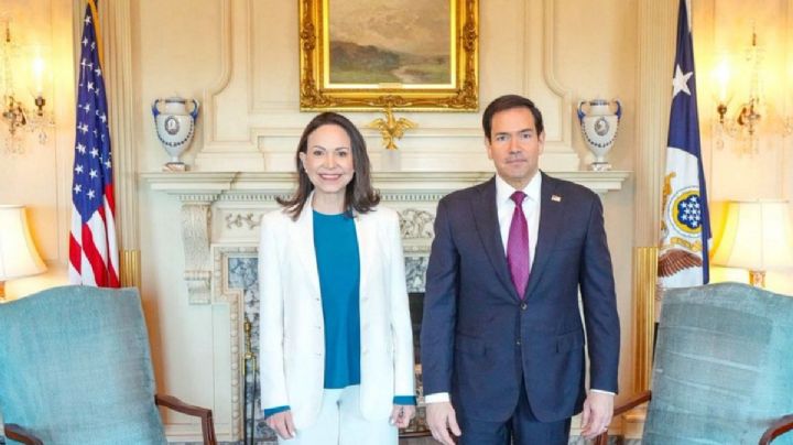 María Corina Machado se reunió este martes con el secretario de Estado de EU