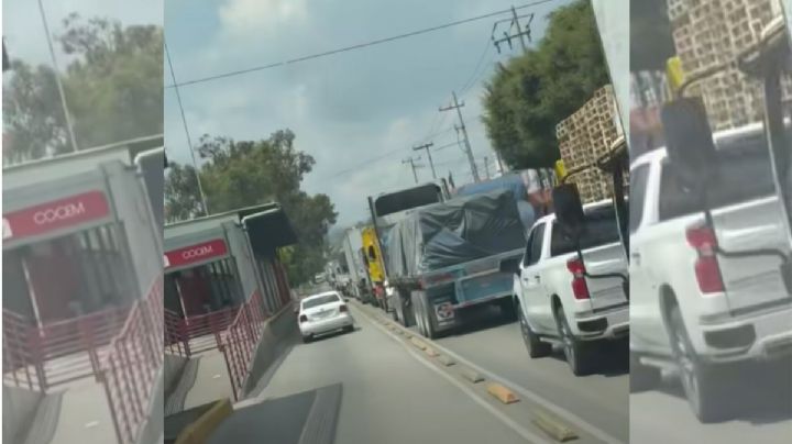 Tráfico colapsa la López Portillo y Periférico Norte; hay fila de 4 km