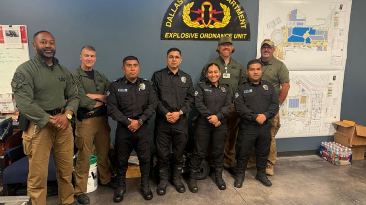 Visitan policías de Dallas al alcalde Adrián de la Garza