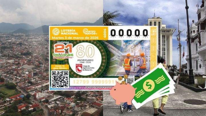 Lotería: Los dos municipios de Veracruz que ganaron 300 mil pesos cada uno