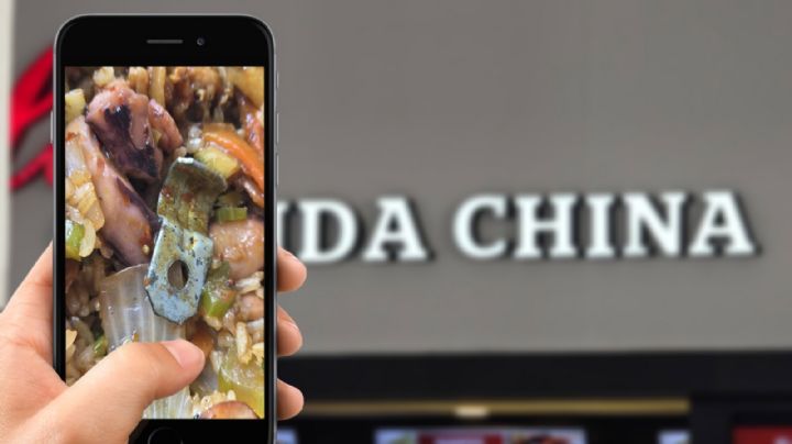 Denuncian que negocio de comida china en Pachuca sirve platos con pedazos de metal | FOTOS