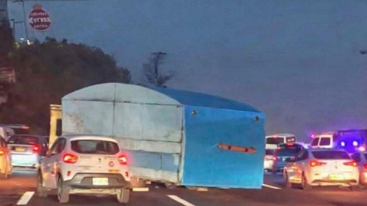 Cuidado en la México–Pachuca; remolque se desprende y provoca afectaciones viales