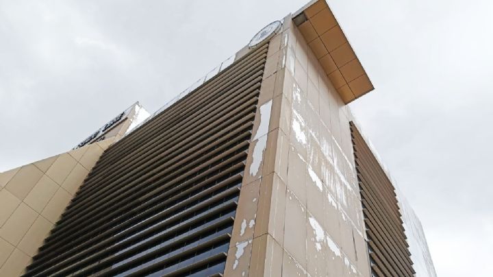 Congreso alista hasta 5 mdp para rehabilitar Torre Legislativa, tras desprendimiento de láminas
