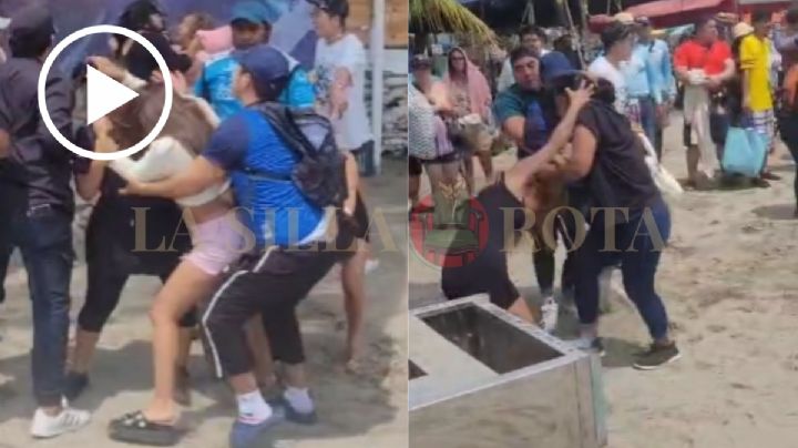 VIDEO: Turistas y lancheros pelean en playa Villa del Mar del puerto de Veracruz