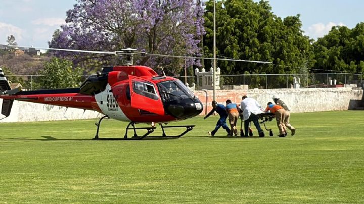 Código Oro en Uriangato: Traslado en helicóptero salva a mujer de 22 años