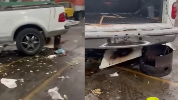 Camioneta provoca accidente con aceite hirviendo; víctima pierde la vida