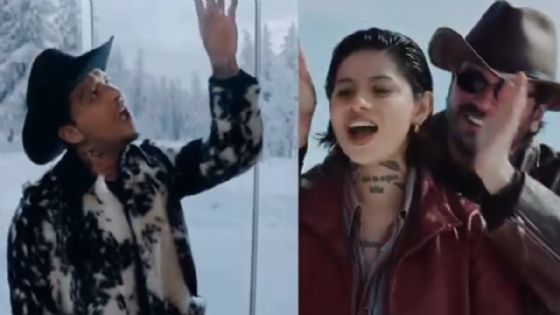 Christian Nodal reacciona a comparaciones con Cazzu en su nuevo video