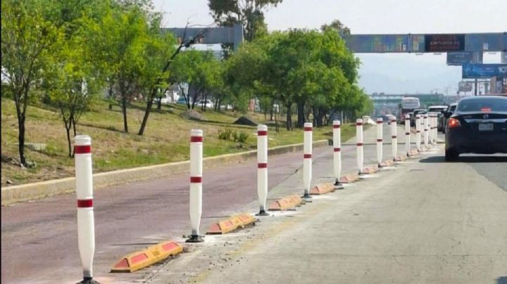 Colocan postes en estaciones clave del Tuzobús para evitar invasión de carriles