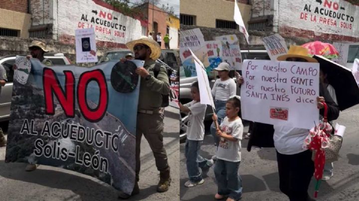 Este domingo protestaron en Acámbaro en contra del Acueducto Solís