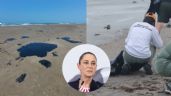 Foto ilustrativa de la nota titulada: ¿Qué pasa con el petróleo recolectado en Veracruz por derrame? Esto dijo Sheinbaum