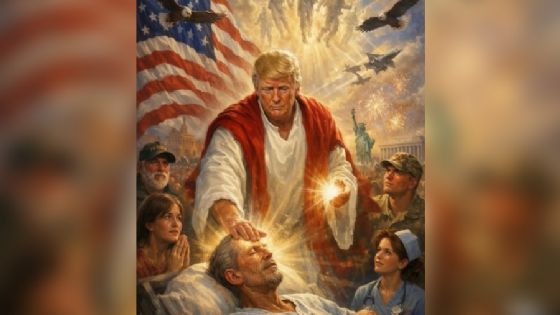 Trump vs Papa: foto como Jesucristo desata polémica y luego la borra