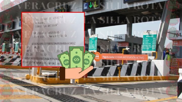 Aumenta costo de la caseta La Antigua en autopista Cardel - Veracruz hoy 13 de abril
