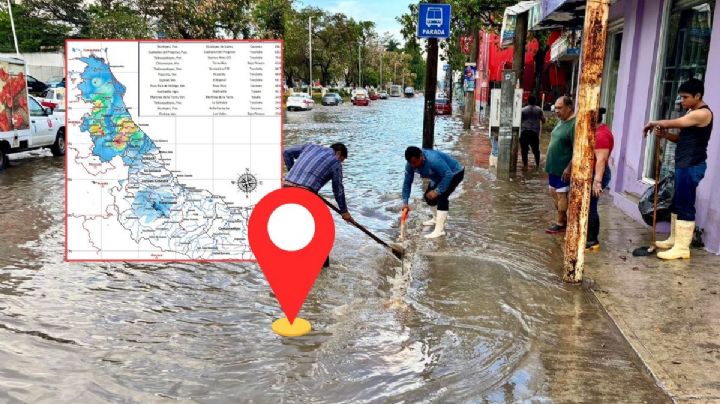 Los municipios del norte de Veracruz con más lluvias hoy 13 de abril