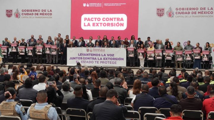 Unidos, sociedad y gobierno, erradicaremos la extorsión en la CDMX