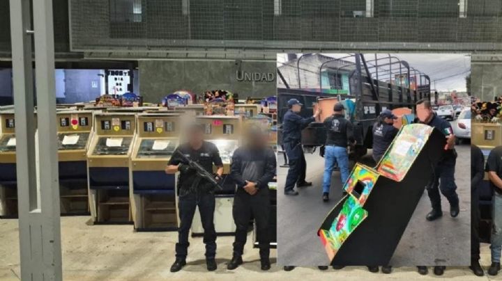 Aseguran 127 máquinas tragamonedas en 6 puestos de Veracruz; así grupo delictivo extorsionaba a negocios