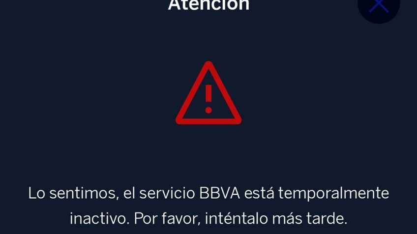 Usuarios de BBVA reportan fallas en la App hoy 13 de abril; se quedan sin servicio