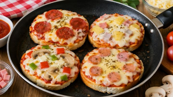 Día del niño 2026: ¿cómo preparar unas mini pizzas caseras, sin horno y en 20 minutos?