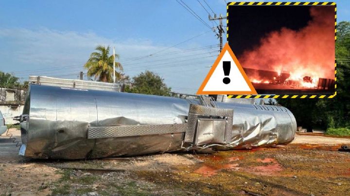 Volcadura e incendio de tráileres causan cierres viales al sur de Veracruz, hoy 15 de abril