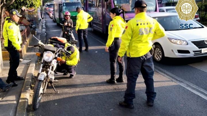Los cacharon por no usar casco: así cayeron mujer y menor narcomenudistas en Iztapalapa