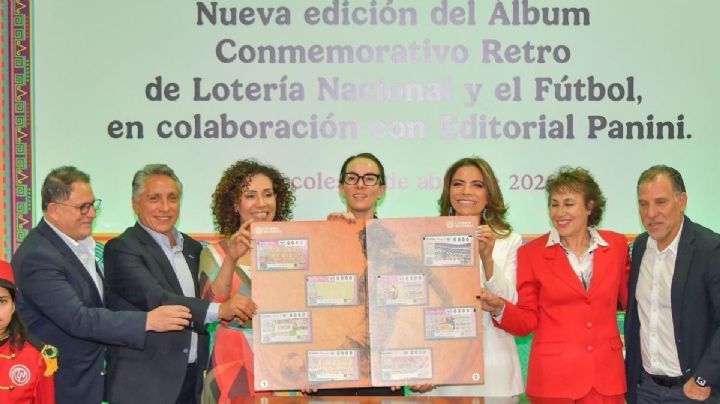 Lotería Nacional y Panini lanzan nueva edición gratuita del Álbum Retro de Fútbol