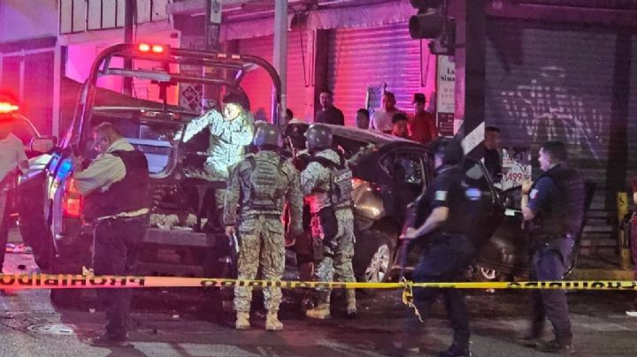 Familia queda prensada en choque con militares en centro de Salamanca