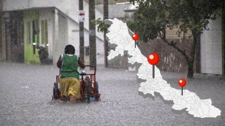 Estos municipios de Veracruz tendrían lluvias fuertes el 19 y 20 de abril, por frente frío