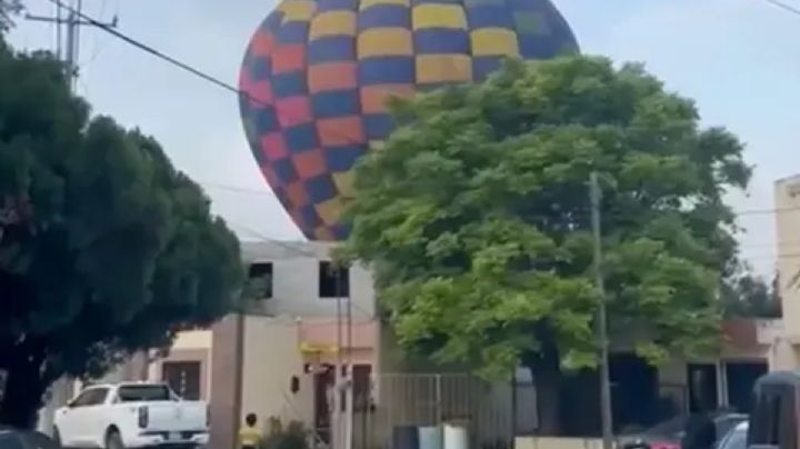Globo aerostático pierde control en Montemorelos, Nuevo León