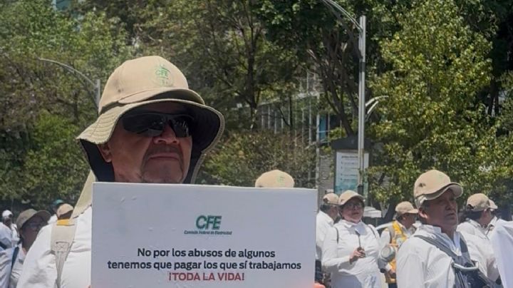 Protestan trabajadores por recorte a pensiones