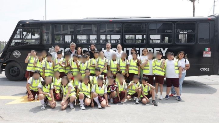 Recorren alumnos de primaria la Academia de Policía de Monterrey con programa “Cadete Jr”