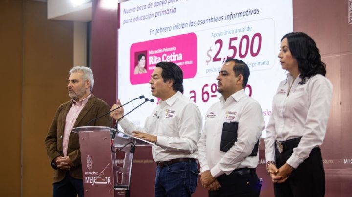 En Michoacán 44 mil universitarios reciben la beca Gertrudis Bocanegra: Mario Delgado