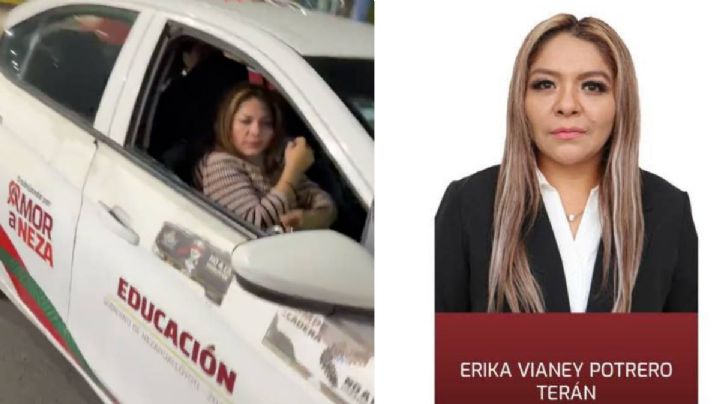 Captan a directora de Educación de Neza en presunto estado de ebriedad en auto oficial