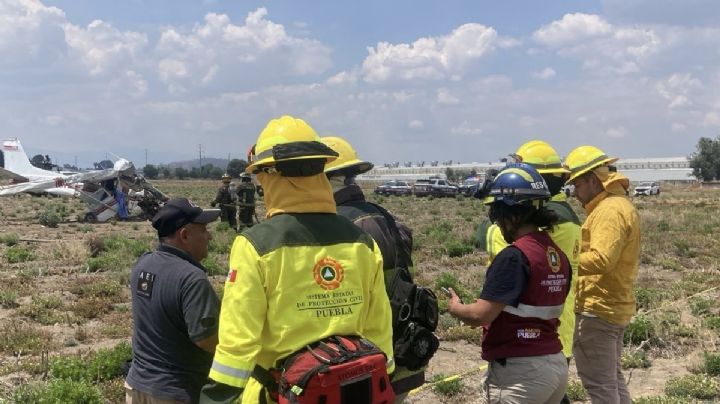 Avioneta se desploma en Huejotzingo, Puebla; hay 3 muertos y un herido