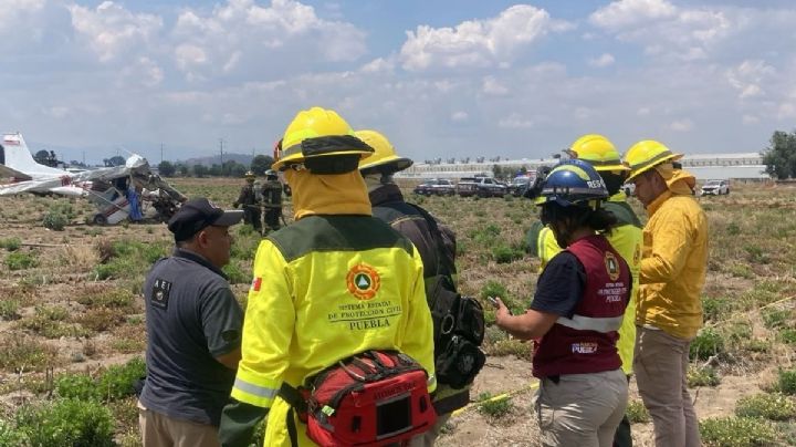 Se desploma avioneta en Puebla; mueren sus 4 ocupantes