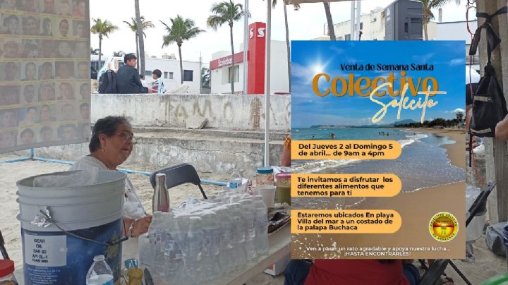 Madres buscadoras de Solecito venden comida en playa Villa del Mar: así puedes ayudar