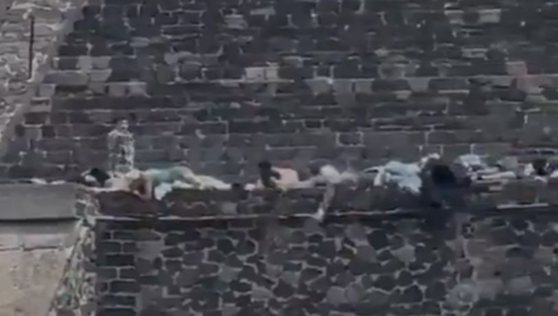 Balacera en Pirámide de la Luna, en Teotihuacán; “recrean” masacre en Columbine