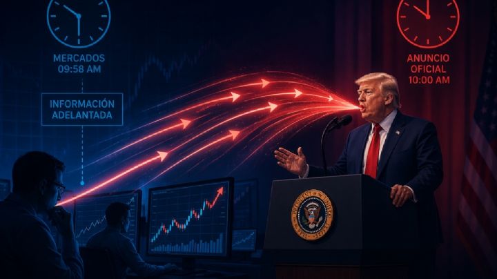 Sospechan de tráfico de información privilegiada vinculada a Trump para ganar en mercados bursátiles