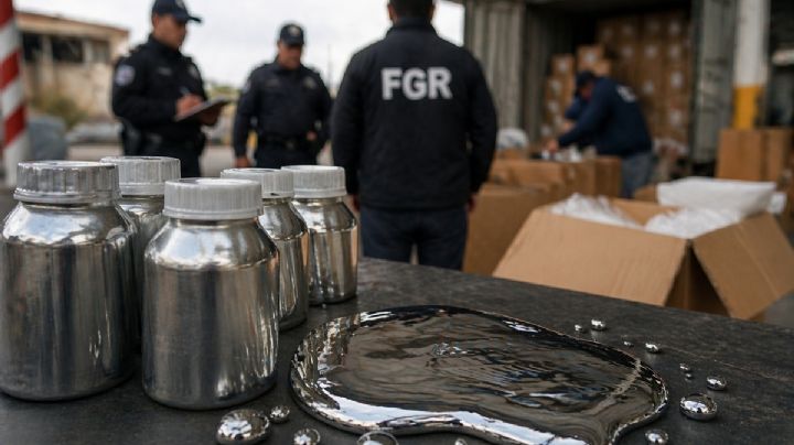 Decomisan 73 kilos de mercurio en Edomex; FGR investiga su origen