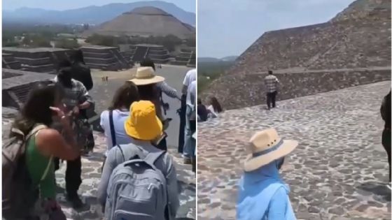 Video 360 en Teotihuacán capta al agresor momentos antes del ataque