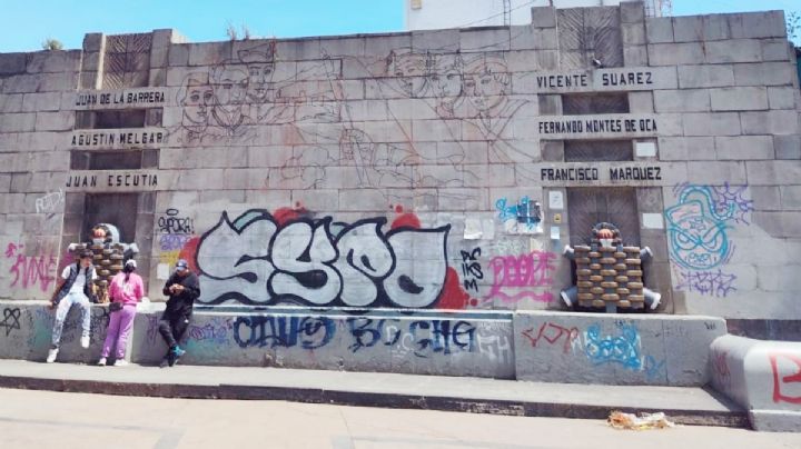 Cabildo pide a Policía de Pachuca mano dura por pintas en propiedad privada y pública