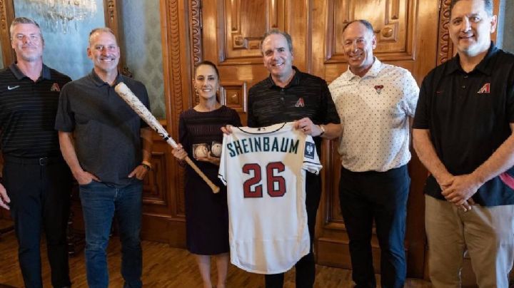 Sheinbaum se reúne con jugadores de los Padres de San Diego y Dbacks de Arizona